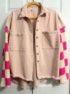 POL Oversized Denim Shacket.